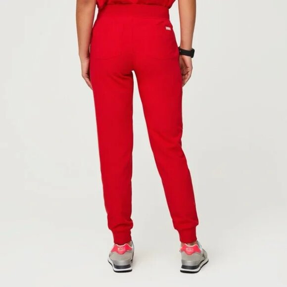 FIGS Red Zamora Jogger Limited Edition Drawstring Scrub Pants Womens XS/P - Picture 2 of 14